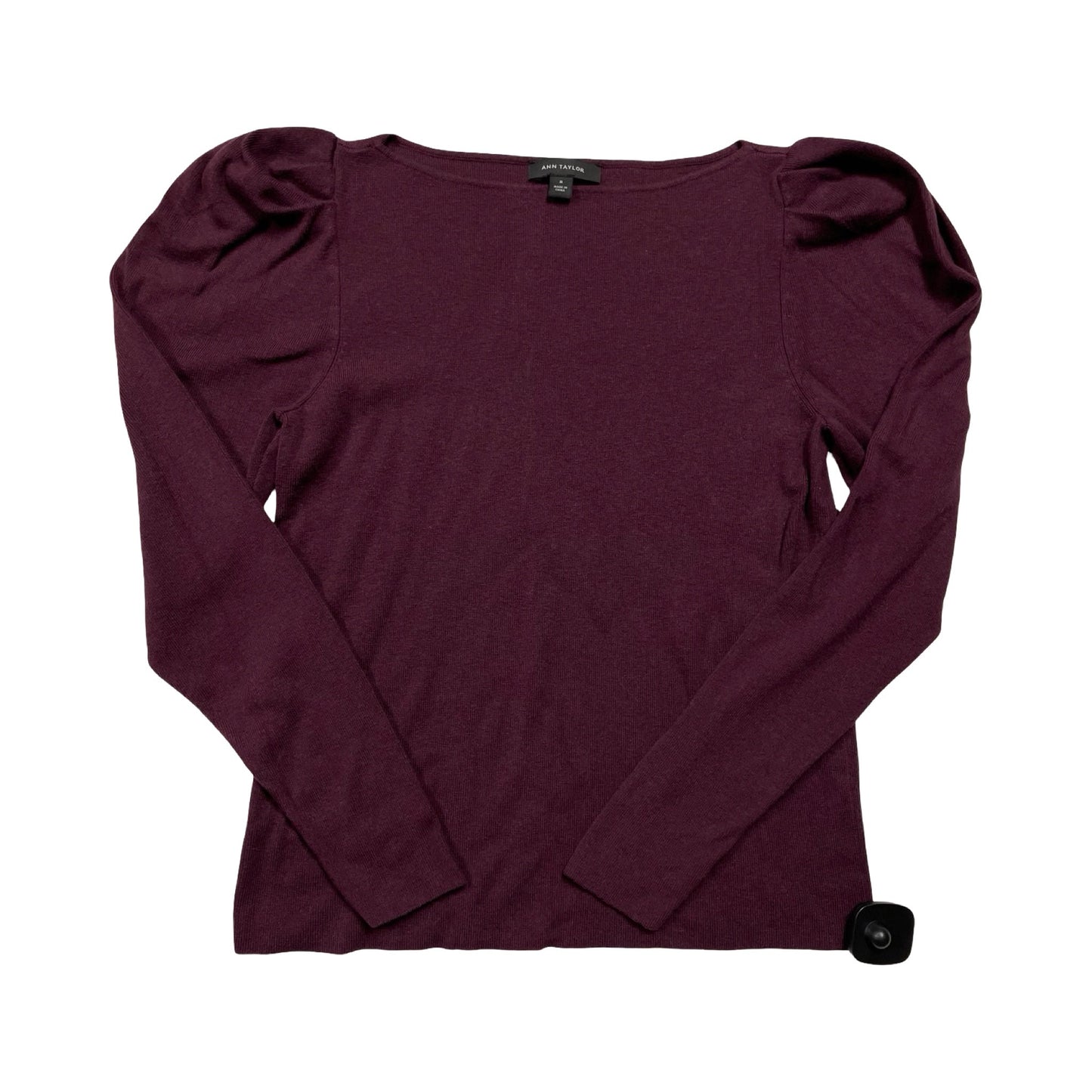 Sweater By Ann Taylor In Purple, Size:M