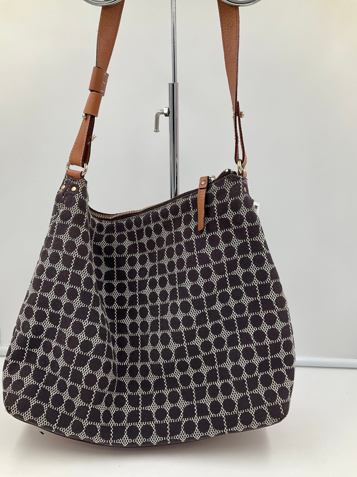 Handbag Designer By Kate Spade In Geometric Pattern, Size:Large