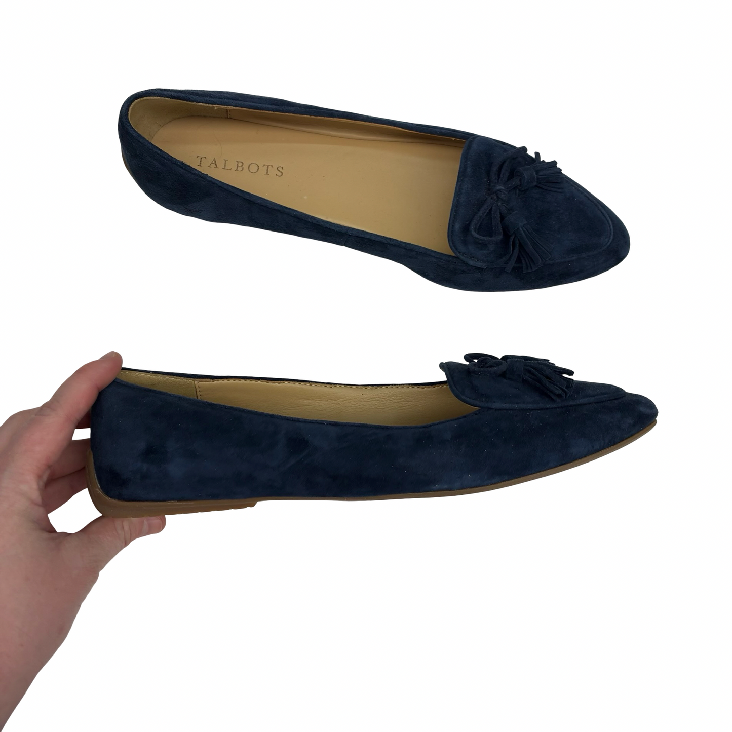 Shoes Flats By Talbots In Navy, Size:8.5