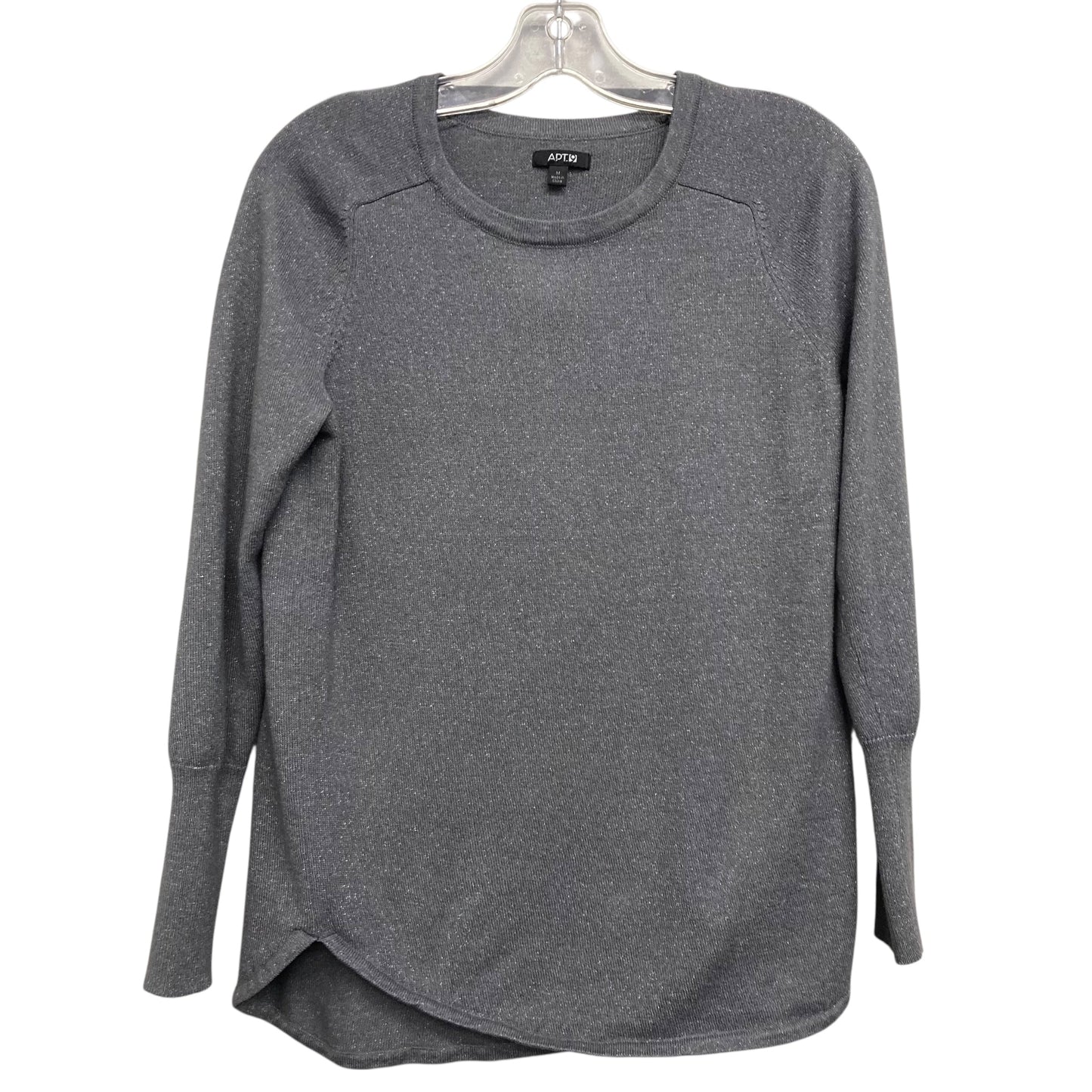 Sweater By Apt 9 In Grey, Size:M