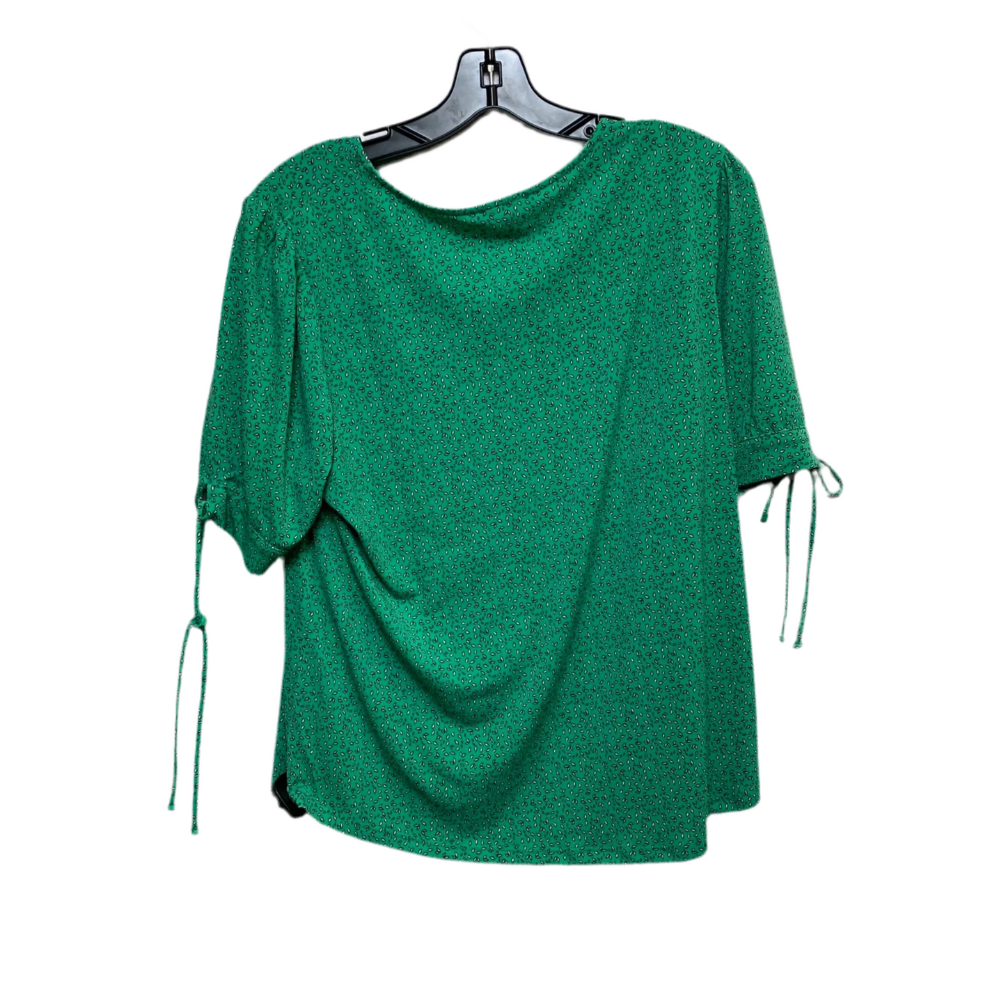 Top Short Sleeve By Adrianna Papell In Green, Size: L