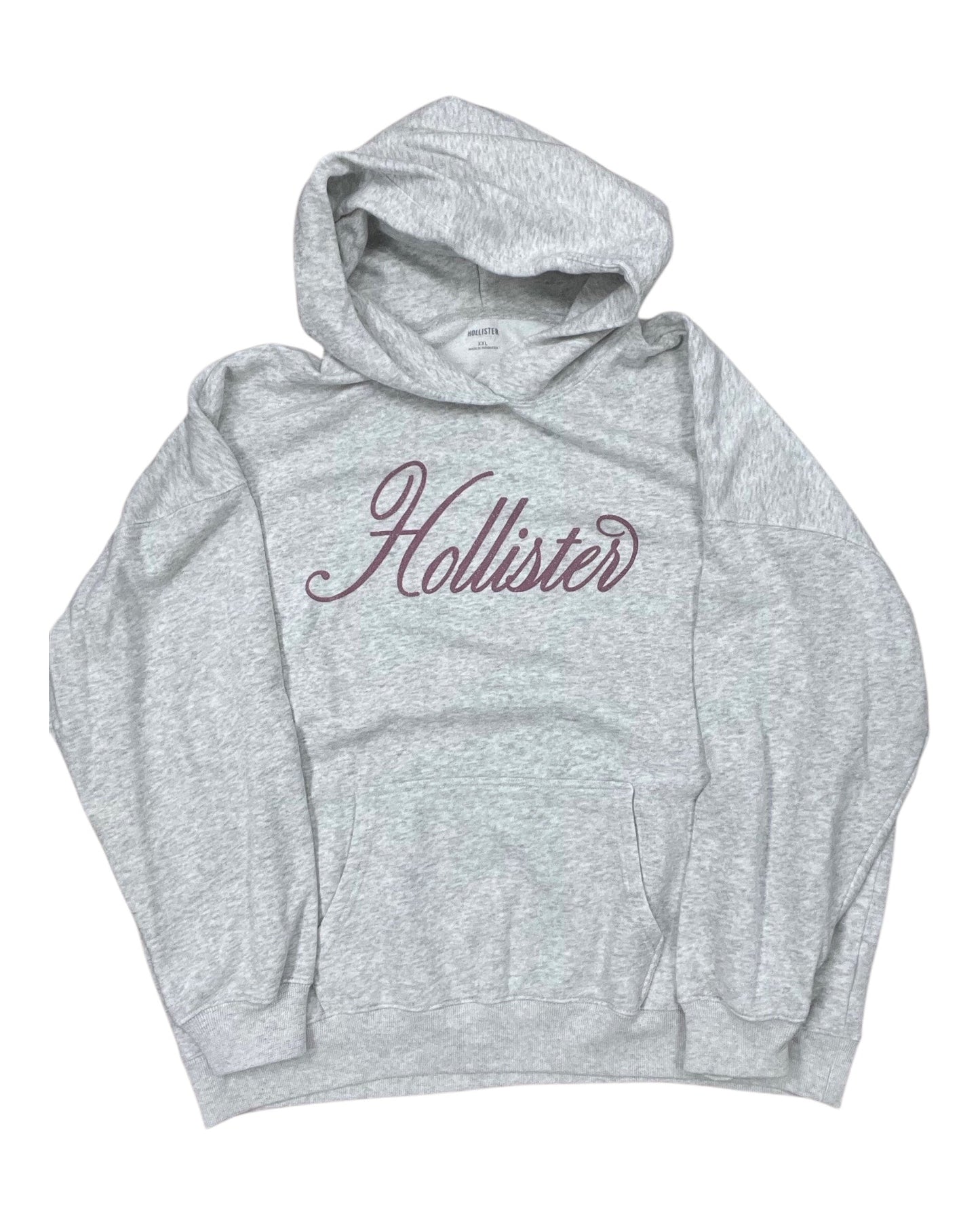 Sweatshirt Hoodie By Hollister In Grey, Size:1X