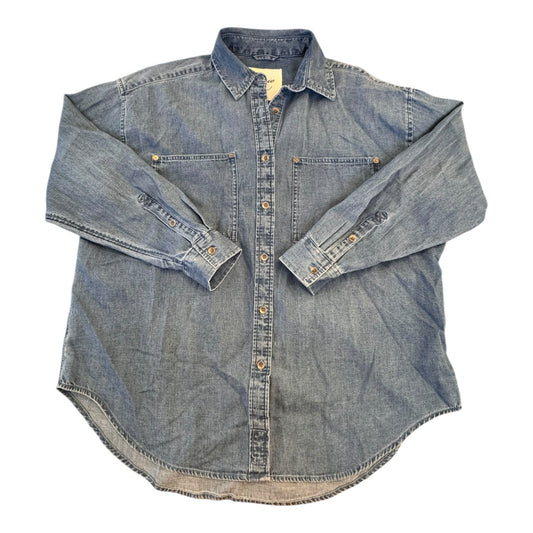 Top Ls By Aerie In Blue Denim, Size:Xs
