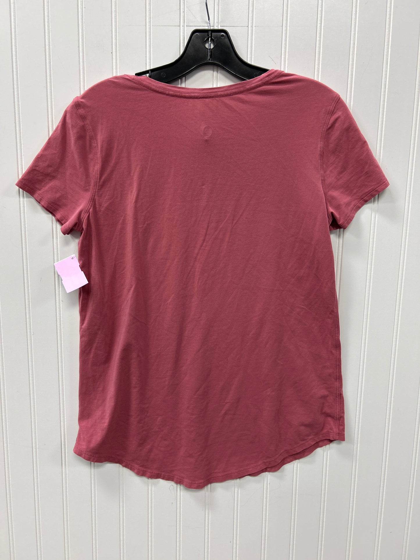 Athletic Top Ss By Lululemon In Pink, Size:8