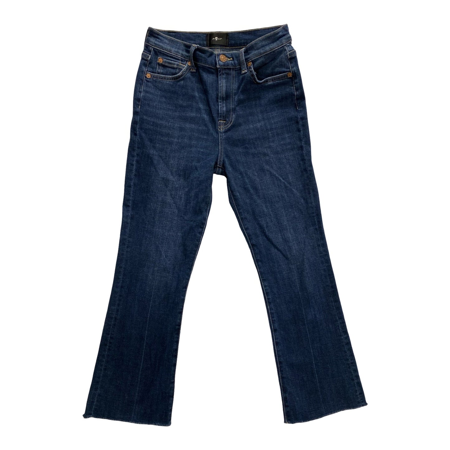 Jeans Boot Cut By 7 For All Mankind In Blue Denim, Size:2