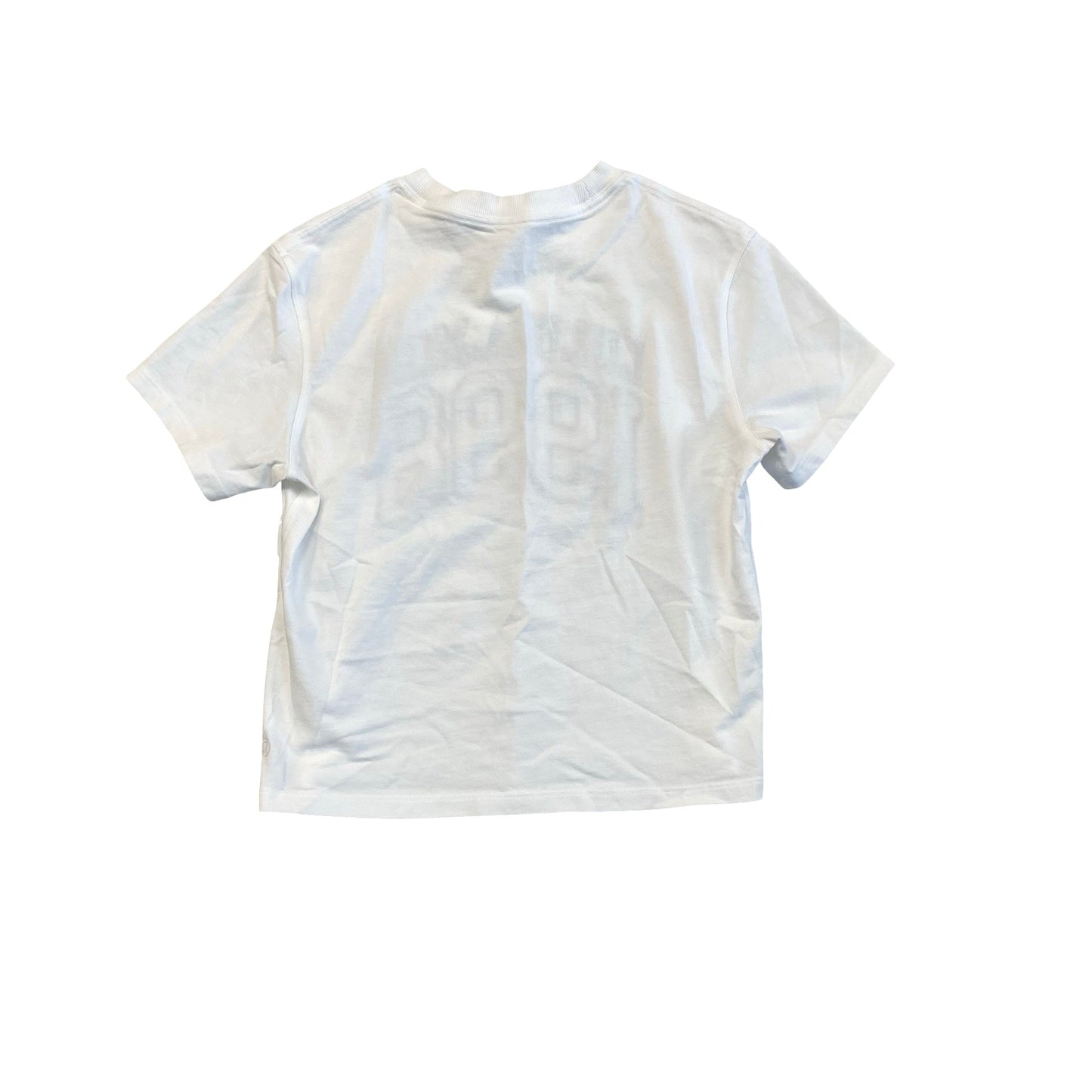 Athletic Top Ss By Lululemon In White, Size:2