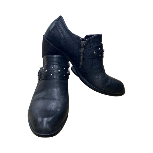 Boots Ankle Heels By Born In Black, Size:6.5