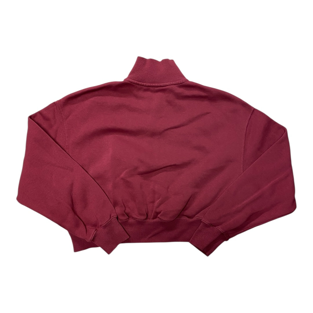 Athletic Sweatshirt Collar By Nike In Pink, Size:S