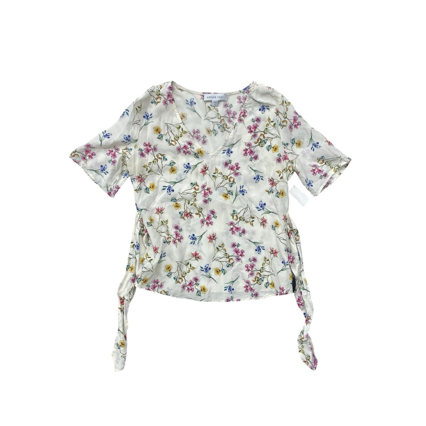 Top Ss By Amour Vert In Floral Print, Size:S