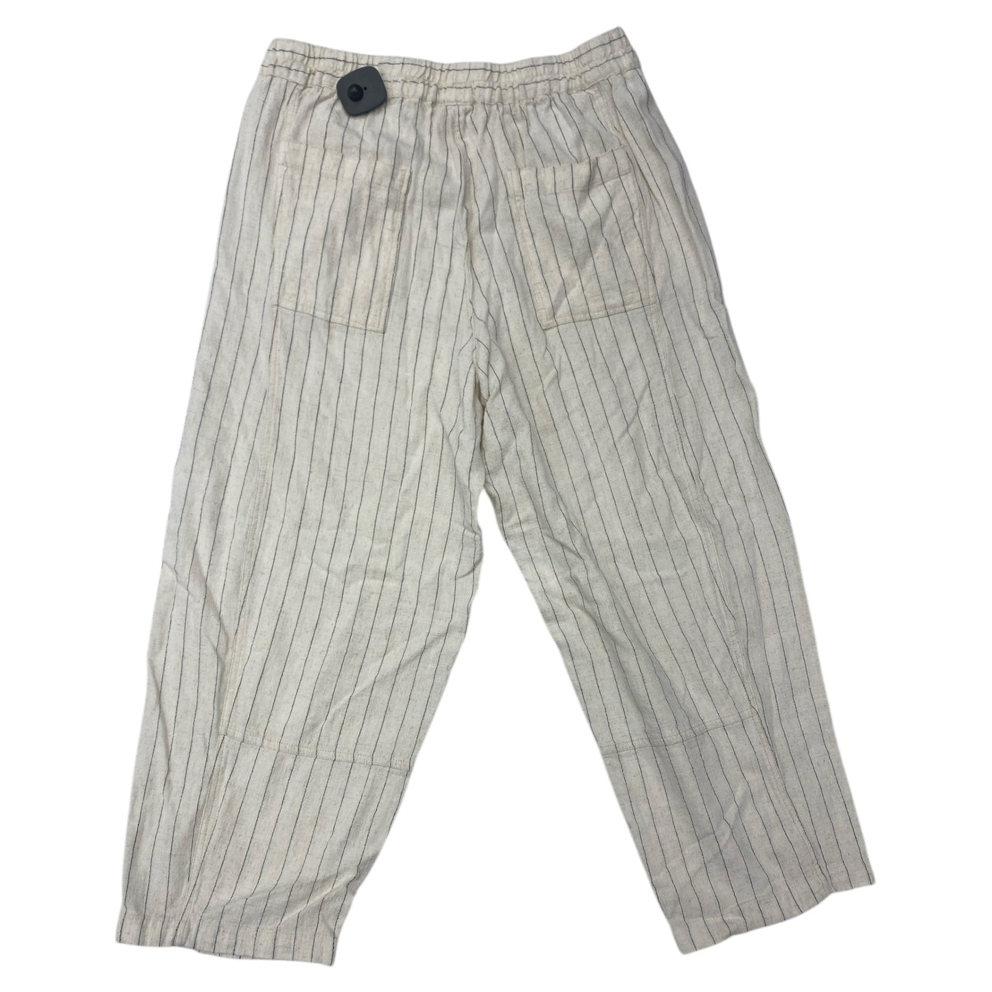 Pants Linen By Max Studio In Black & Tan, Size:L