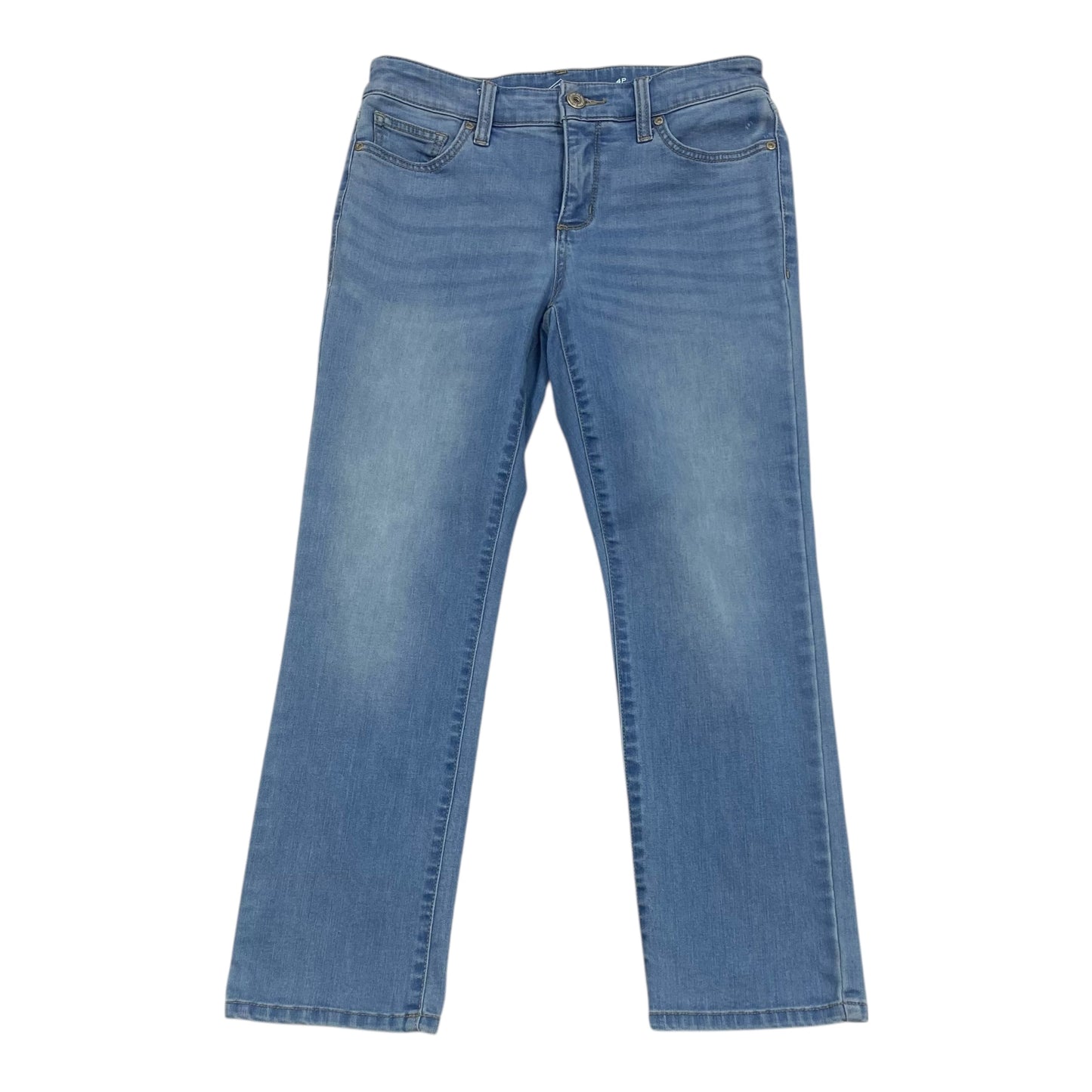 Jeans Straight By St Johns Bay In Blue Denim, Size:4