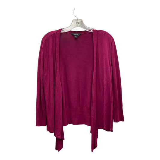 Sweater Cardigan By Simply Vera In Purple, Size:L