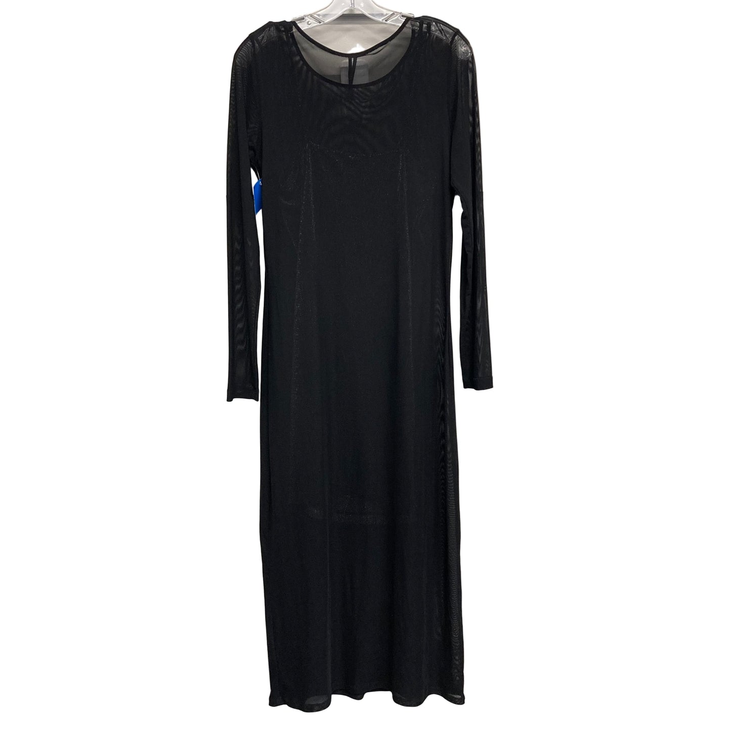 Dress Party Midi By Anthropologie In Black & Silver, Size:L