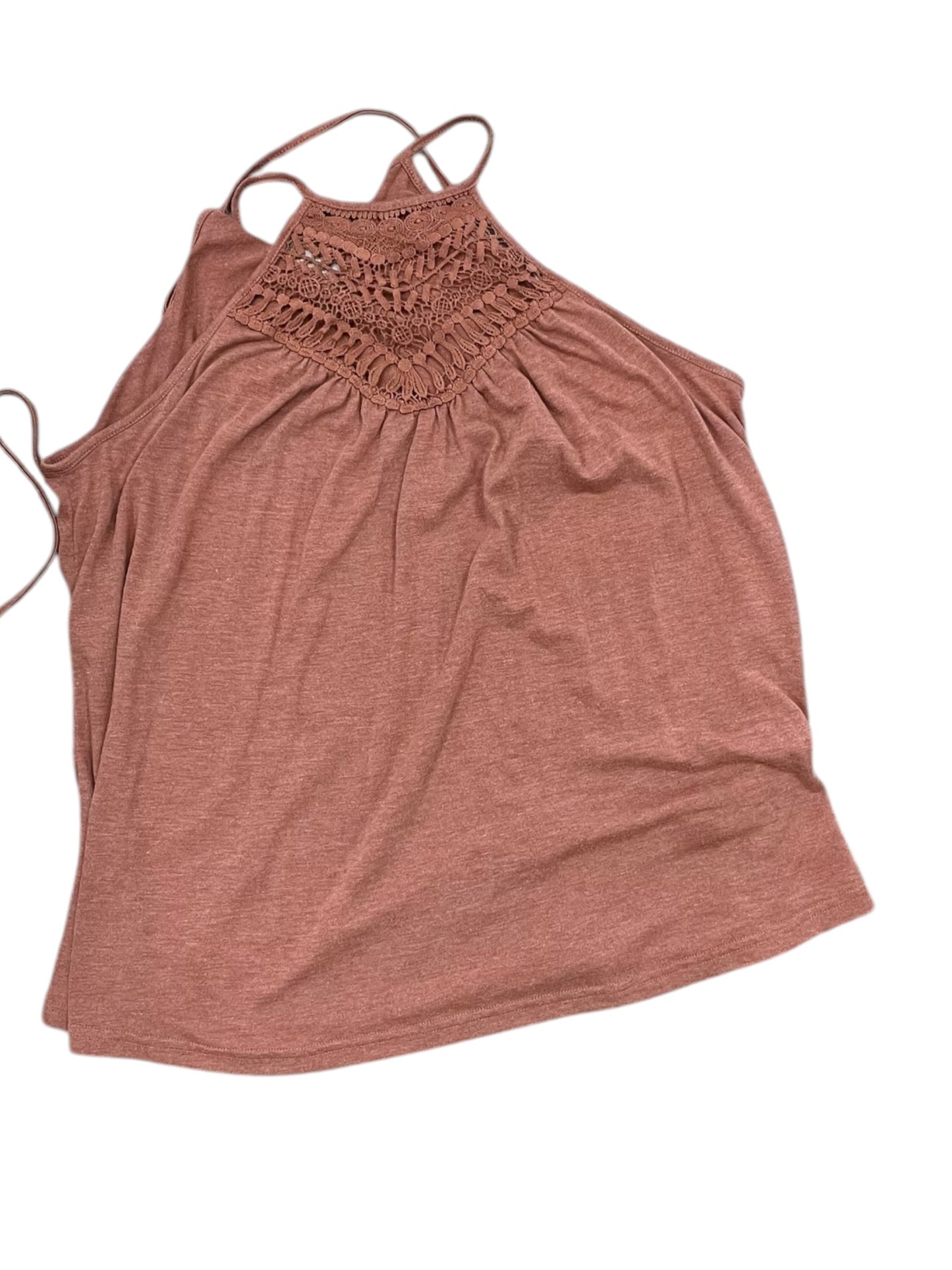 Top Sleeveless By Shein In Orange, Size:L