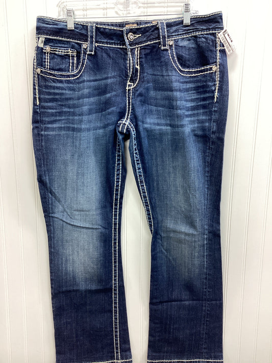 Jeans Boot Cut By Studio In Blue Denim, Size:14