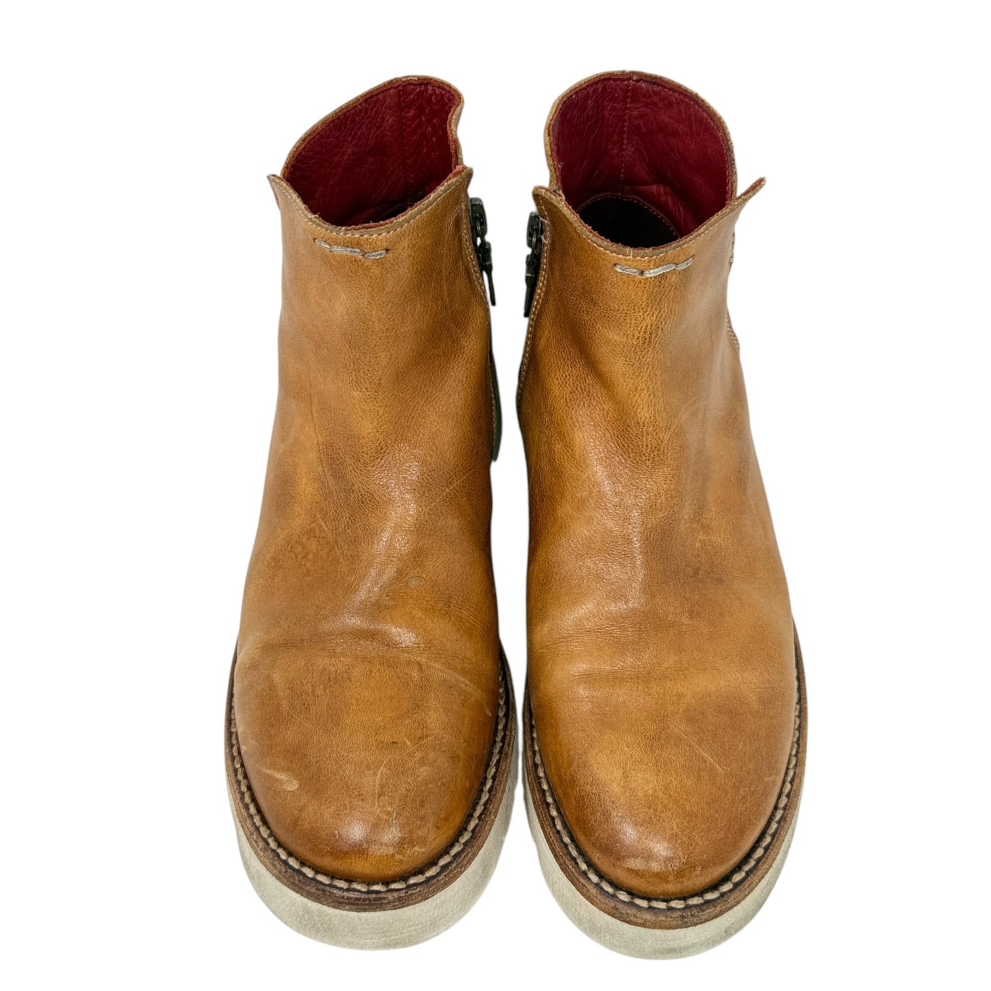 Cobbler Series Lydyi Wedge Bootie By Bed Stu In Tan Rustic, Size: 7