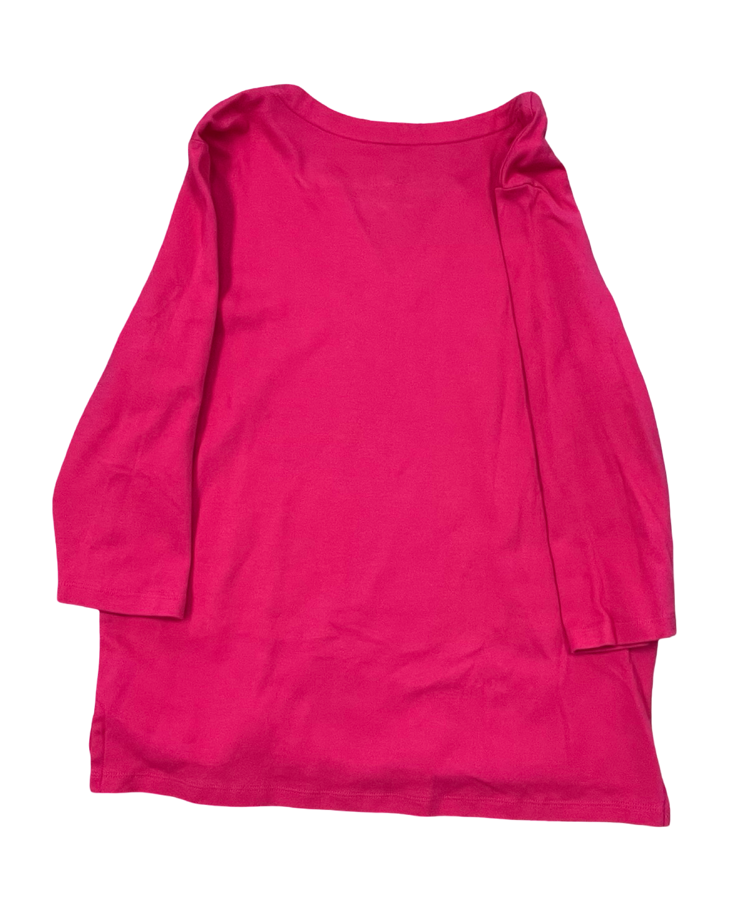Top 3/4 Sleeve By Orvis In Pink, Size:M