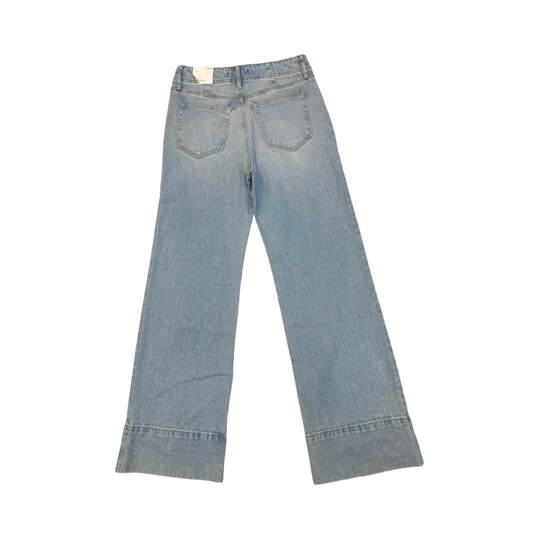 Jeans Wide Leg By Loft In Blue Denim, Size:0