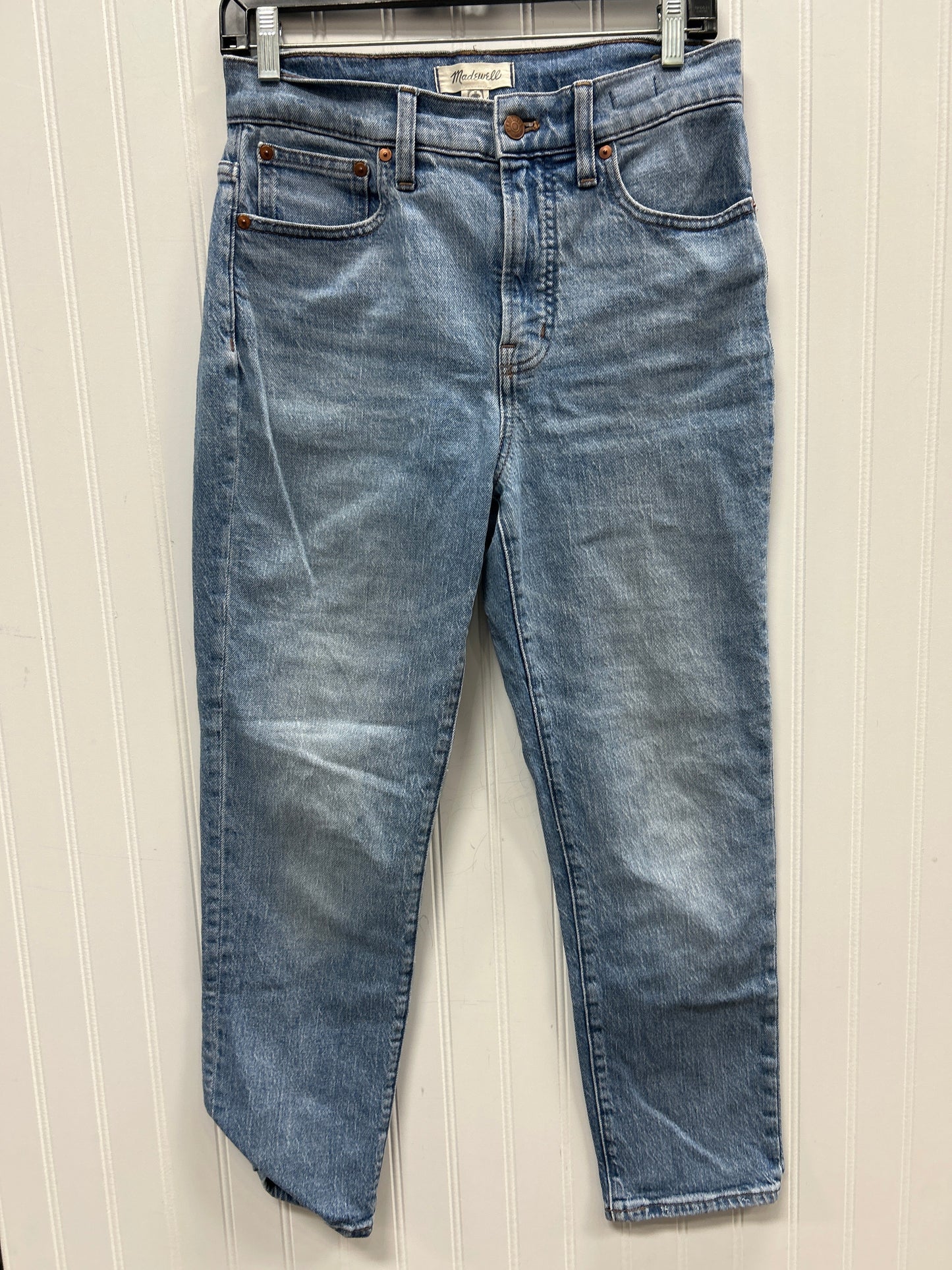 Jeans Straight By Madewell In Blue Denim, Size:4