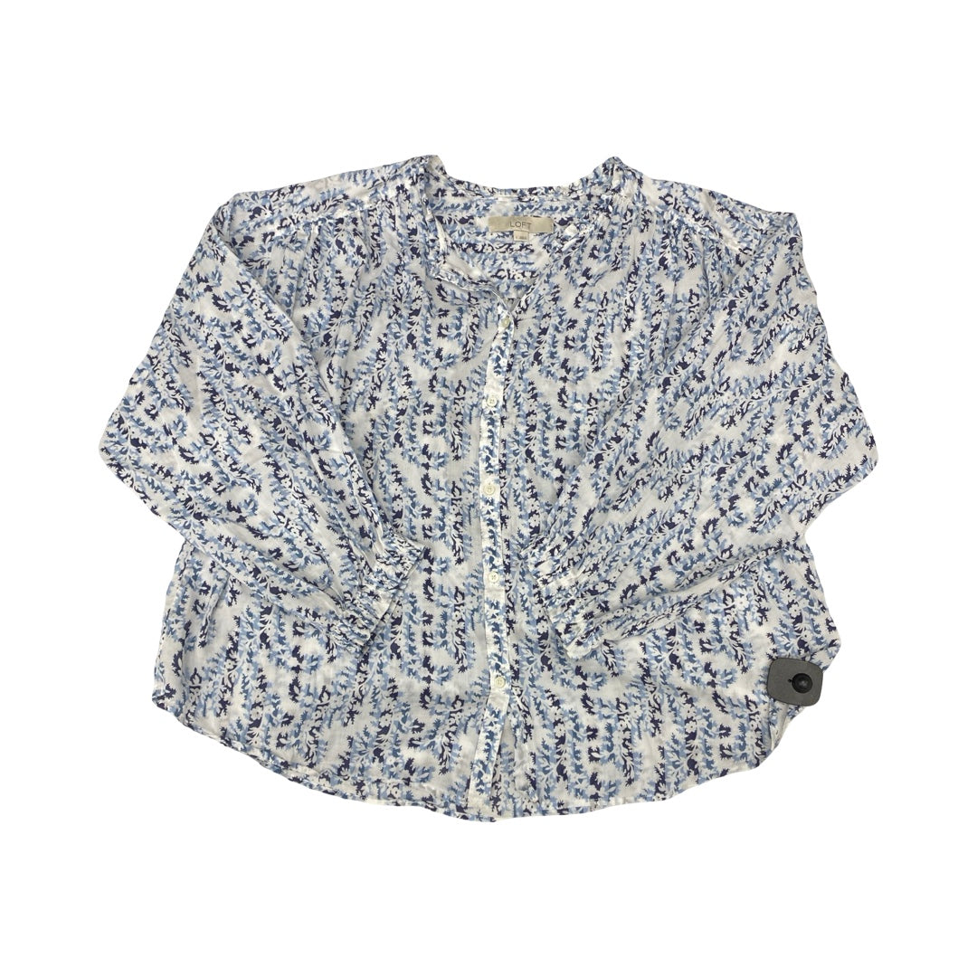 Top Ls By Loft In Striped Pattern, Size:L