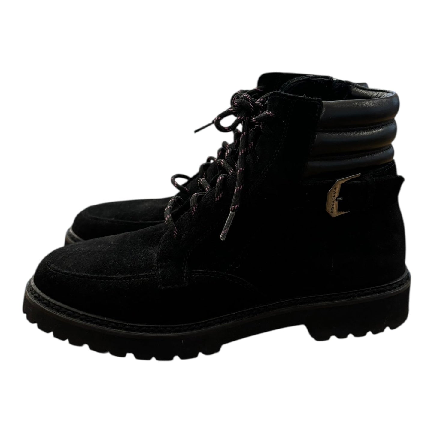 Boots Ankle Flats By Aquatalia In Black, Size:9.5