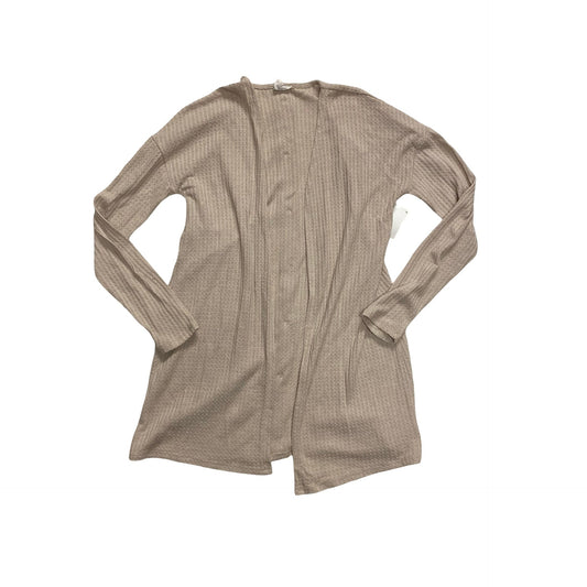 Sweater Cardigan By Hippie Rose In Tan, Size:Xs
