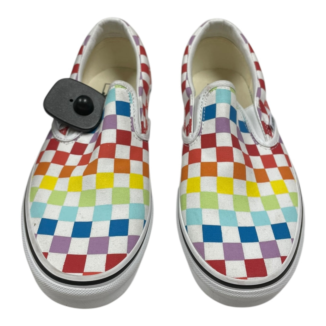 Shoes Athletic By Vans In Rainbow Print, Size:8.5