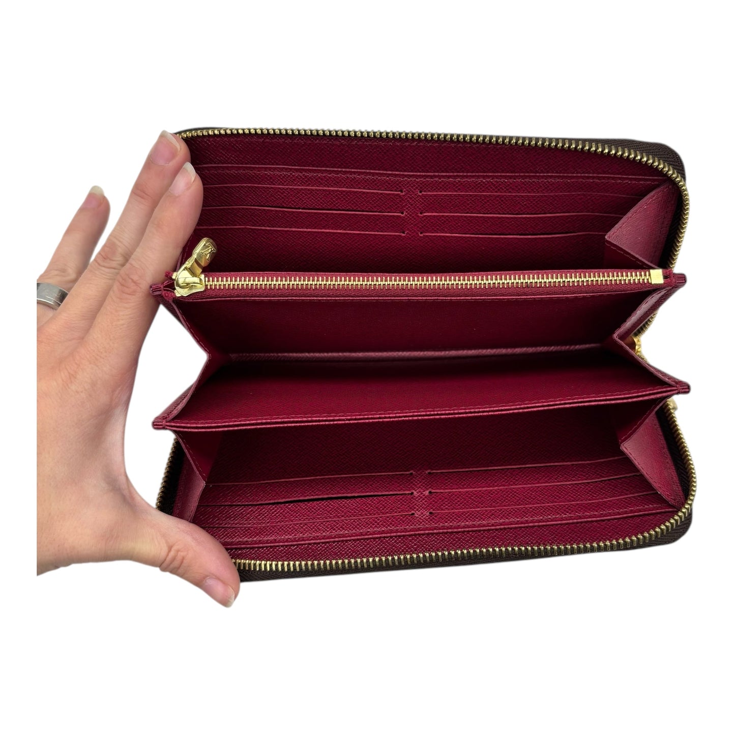 Wallet Luxury Designer By Louis Vuitton In Brown, Size:Large