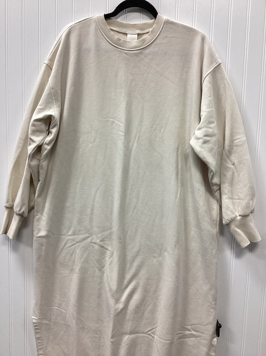 Dress Casual Maxi By H&M In Cream, Size:M