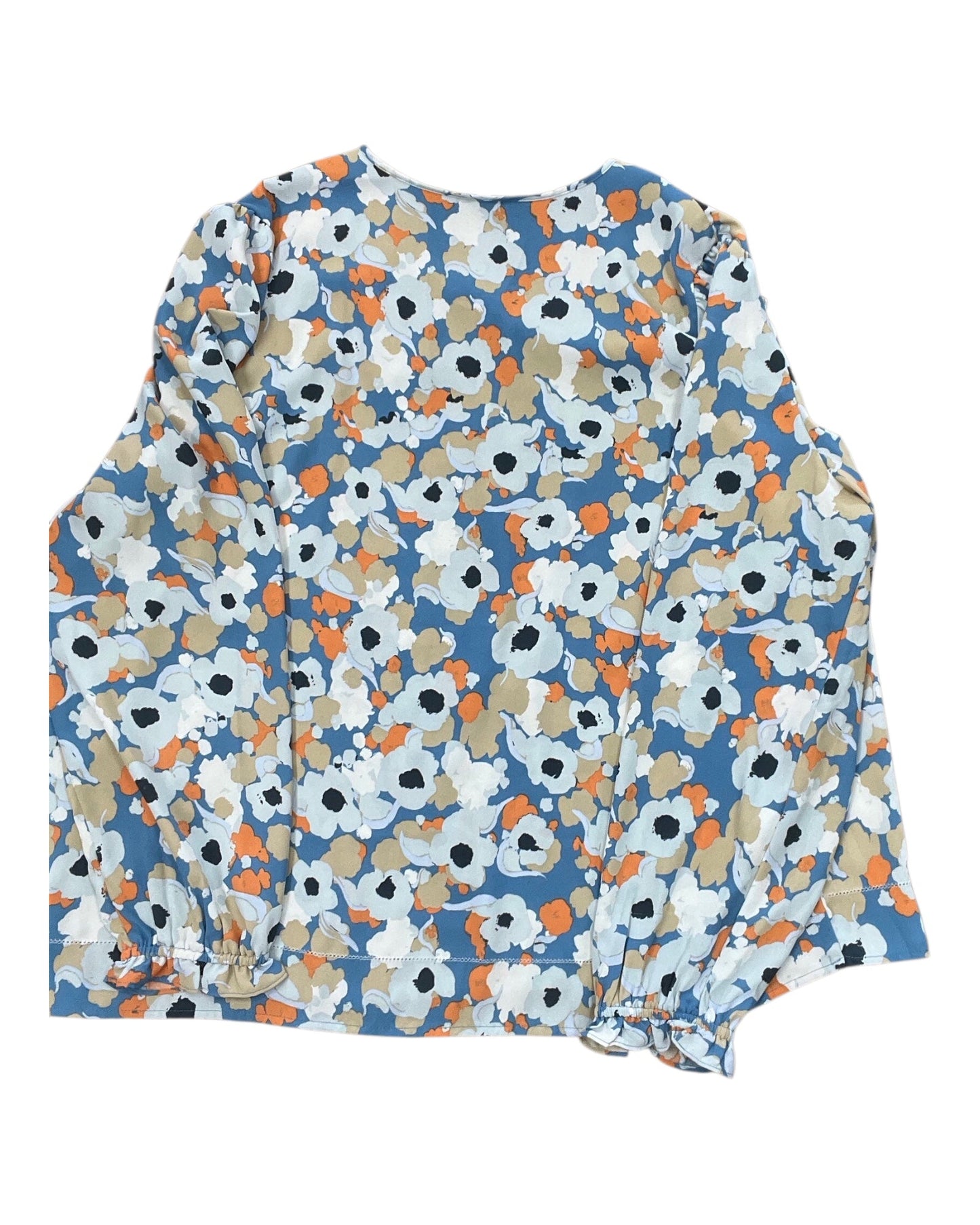 Top Ls By Joie In Blue & Orange, Size:1X