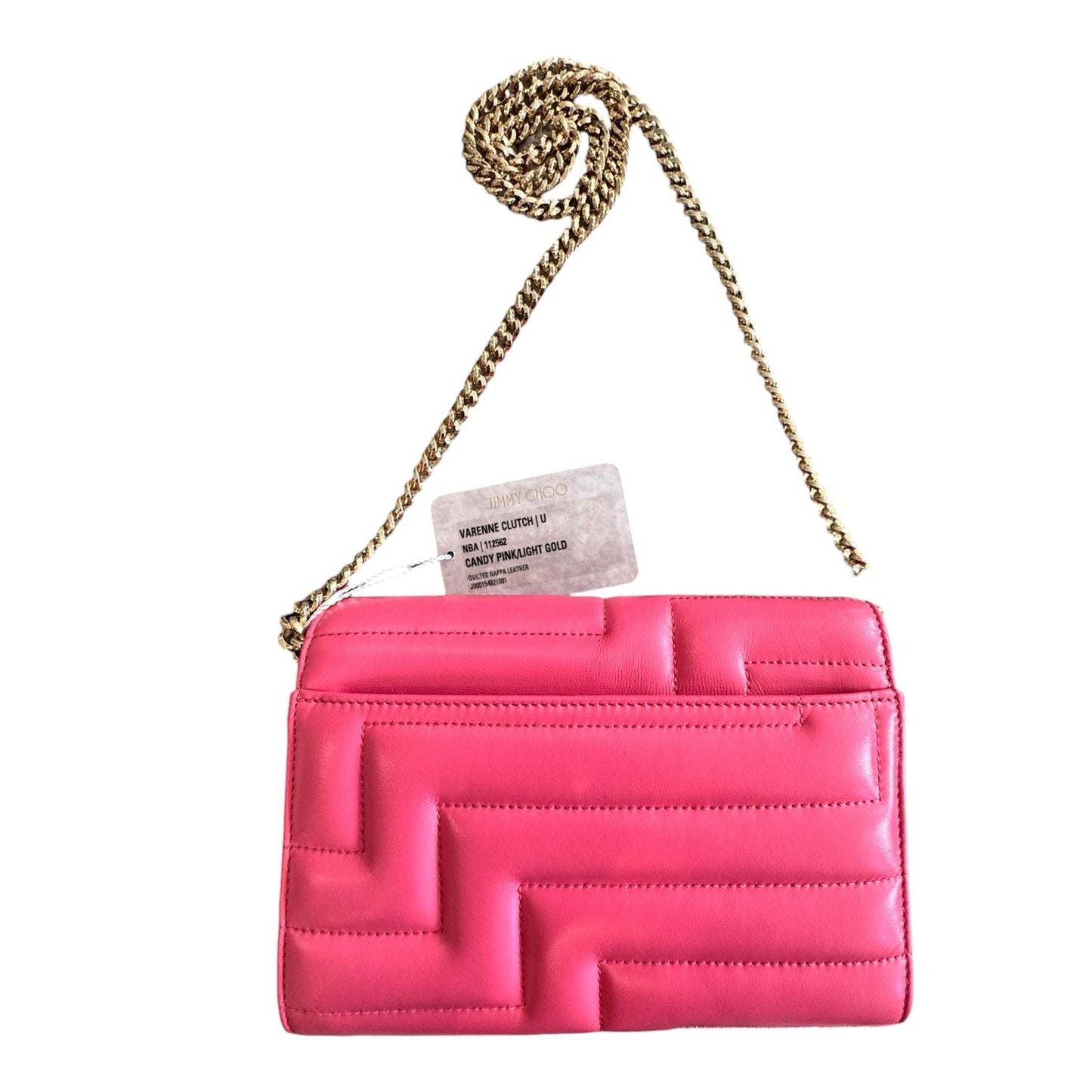 Handbag Luxury Designer By Jimmy Choo In Pink, Size:Small