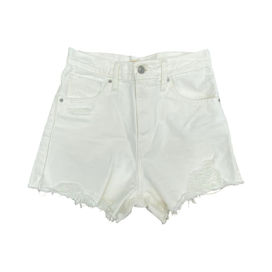 Shorts By Levis In White Denim, Size:4