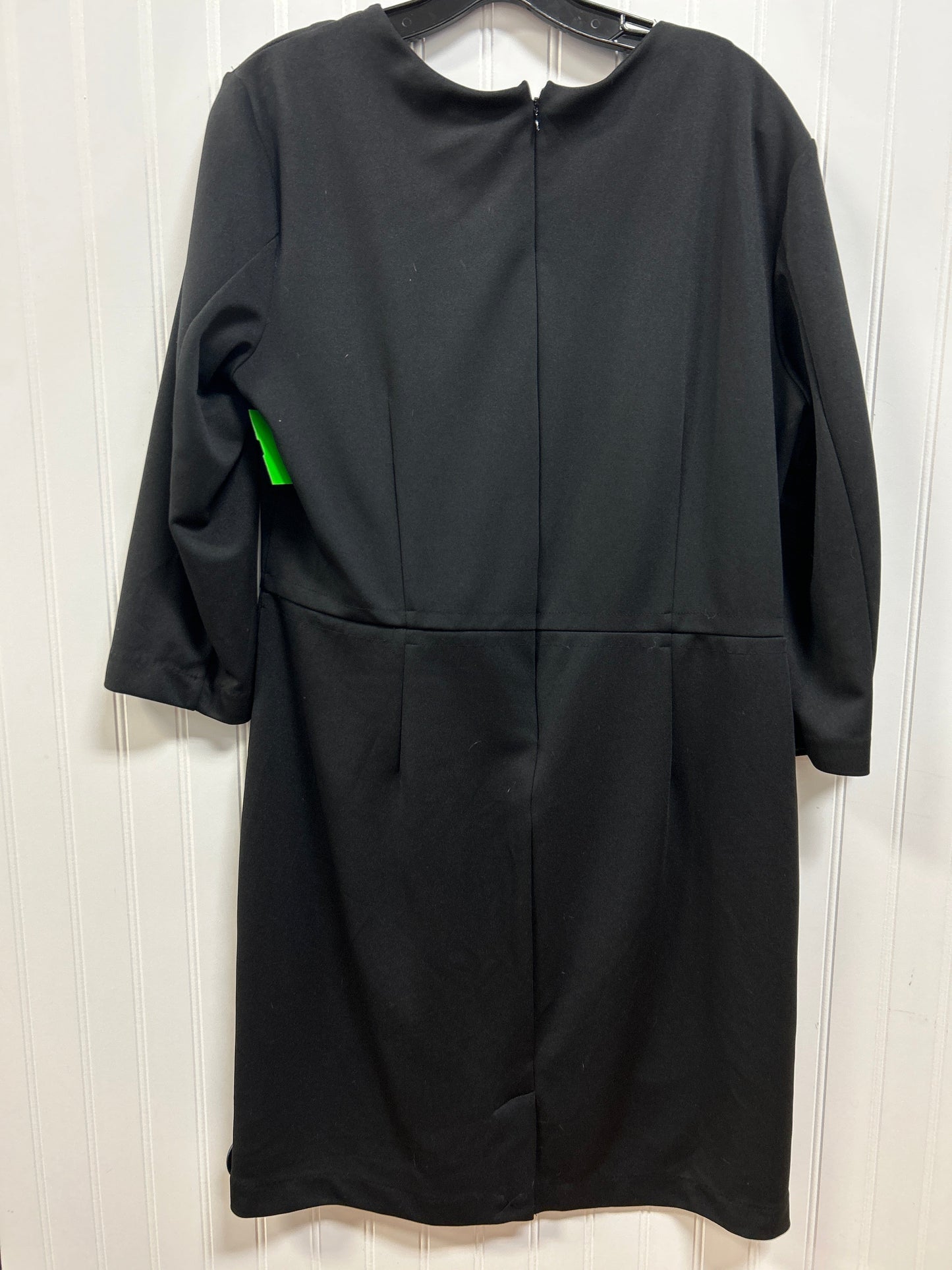 Dress Casual Midi By Liz Claiborne In Black, Size:Xl