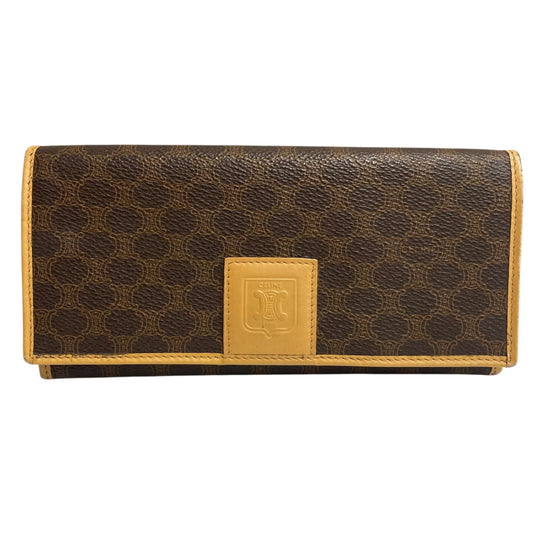 Wallet Luxury Designer By Celine In Brown & Tan, Size:Large