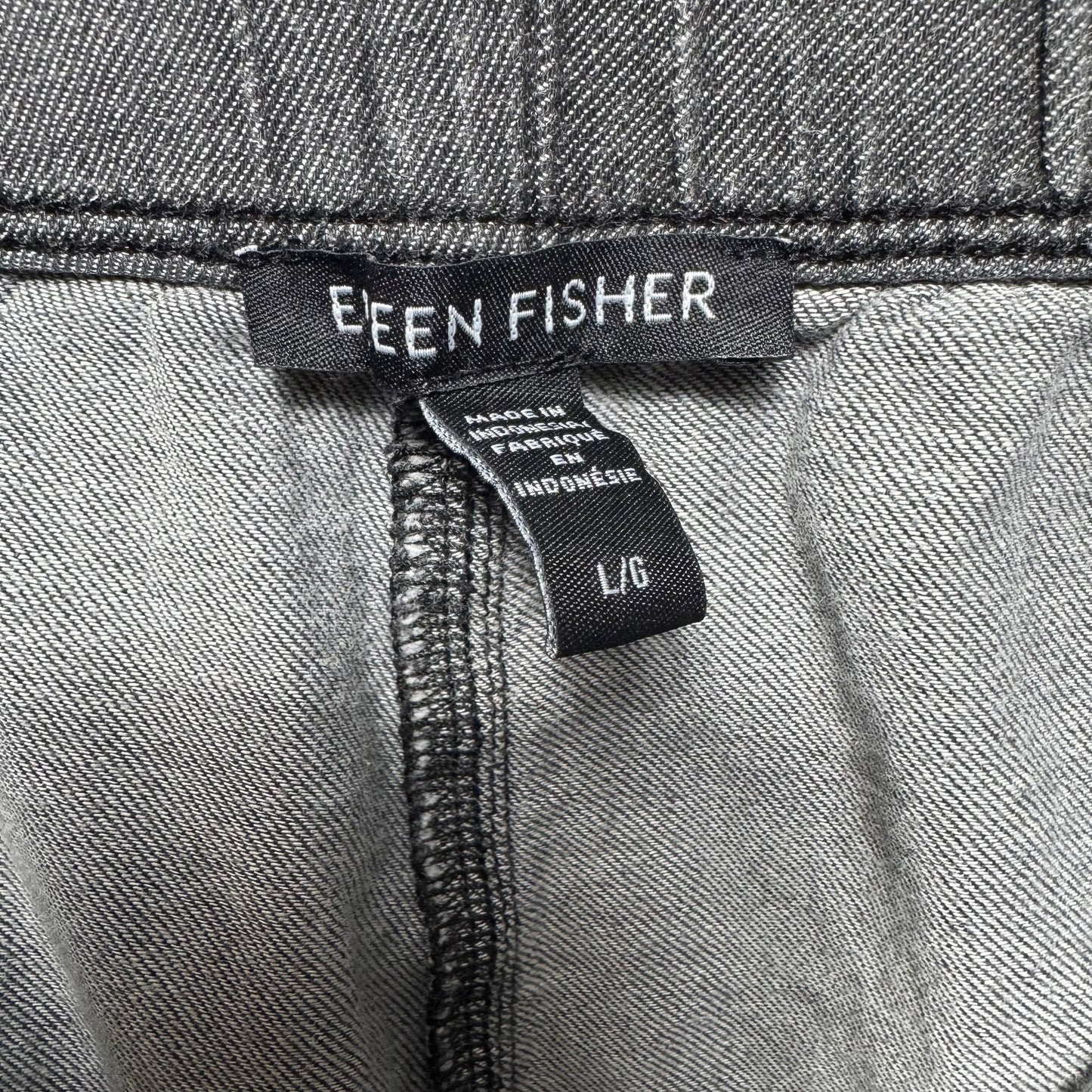 Pants Cropped By Eileen Fisher In Grey, Size: L