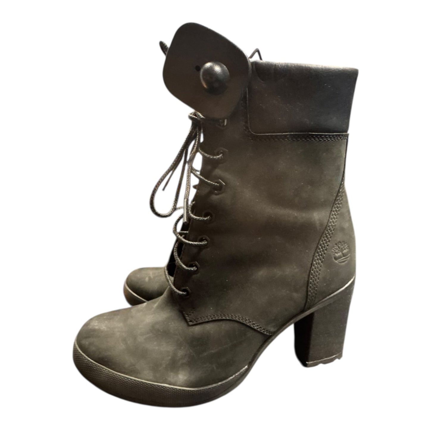 Boots Ankle Heels By Timberland In Black, Size:7