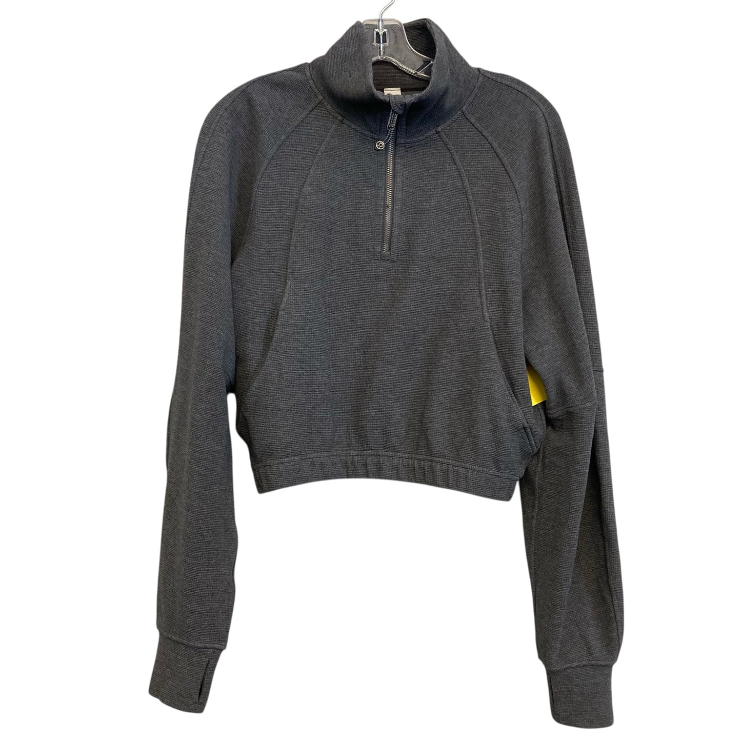 Athletic Jacket By Lululemon In Grey, Size:S
