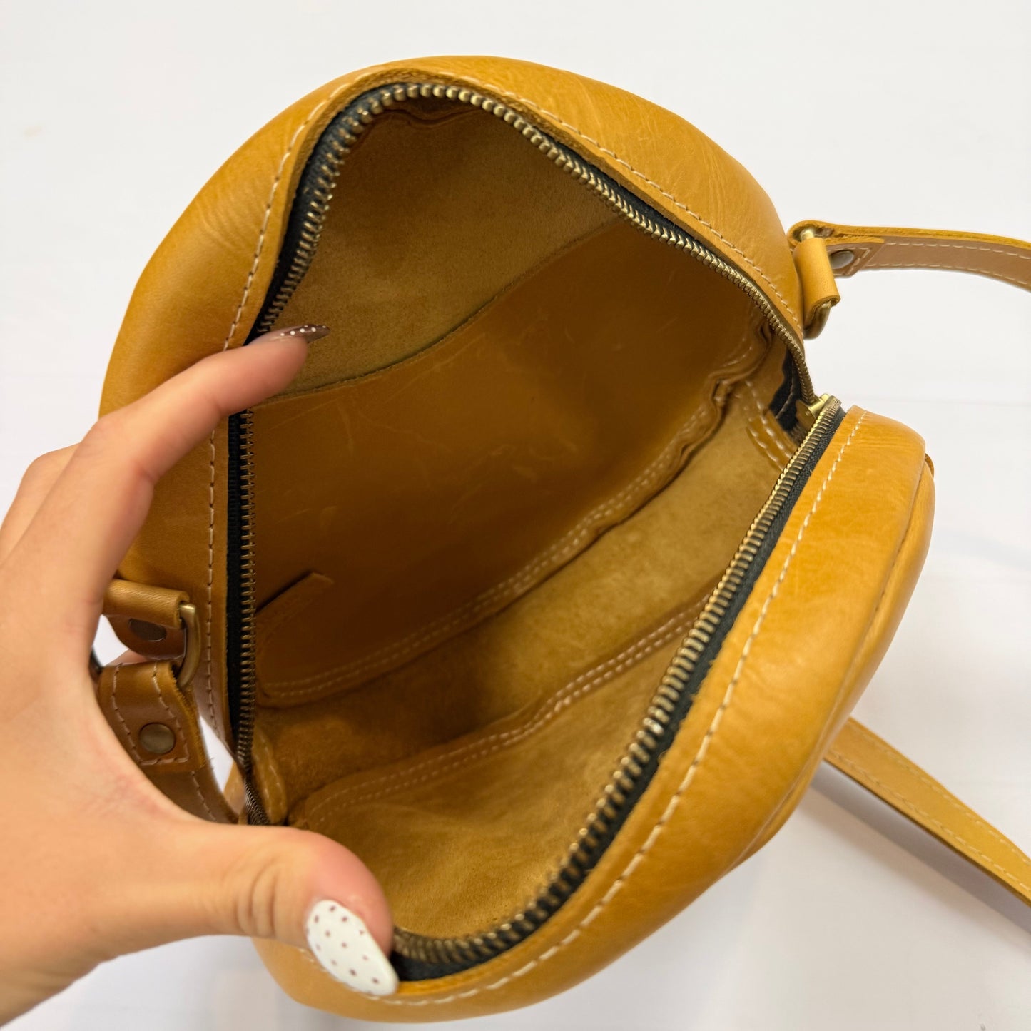 Crossbody Leather By Portland Leather, Size: Medium