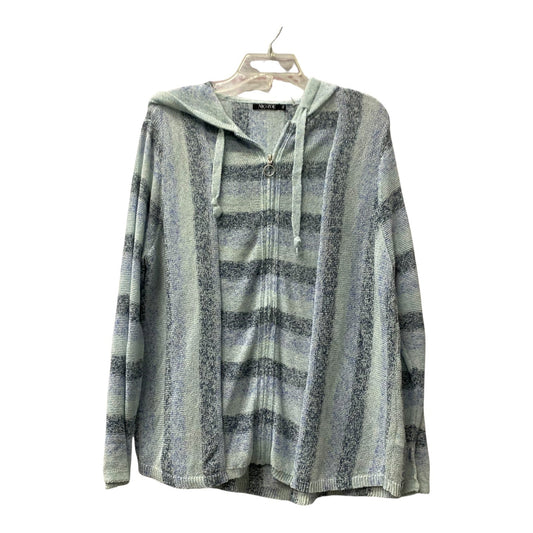 Sweater Cardigan By Nic + Zoe In Blue, Size:1X