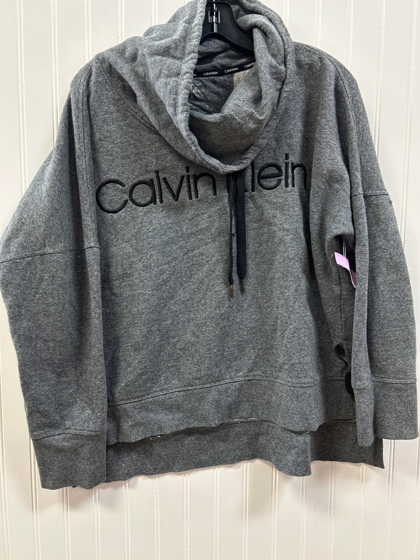 Top Ls By Calvin Klein In Grey, Size:1X