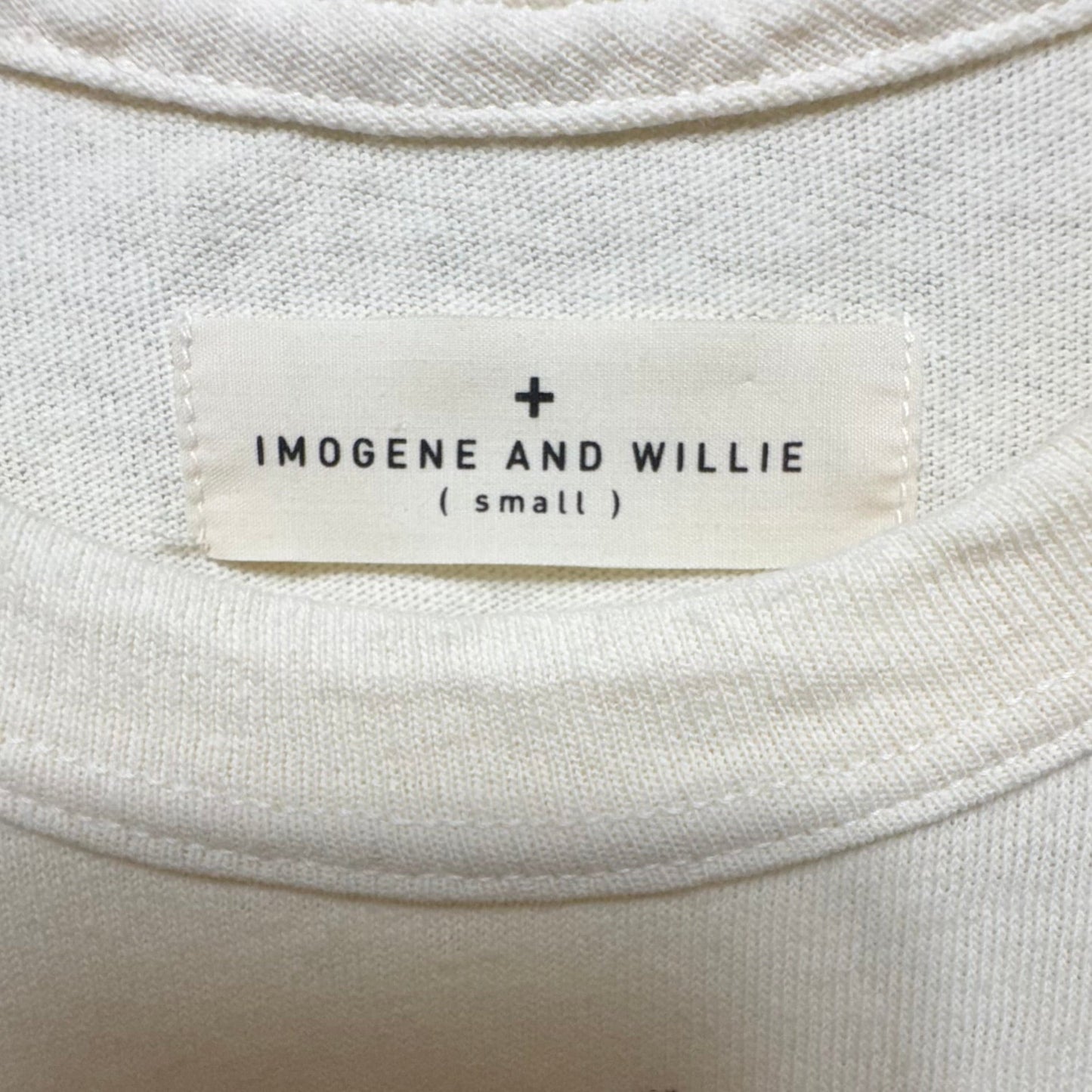 The "Heart" Tee By Imogene and Willie In Cream & Red, Size: S