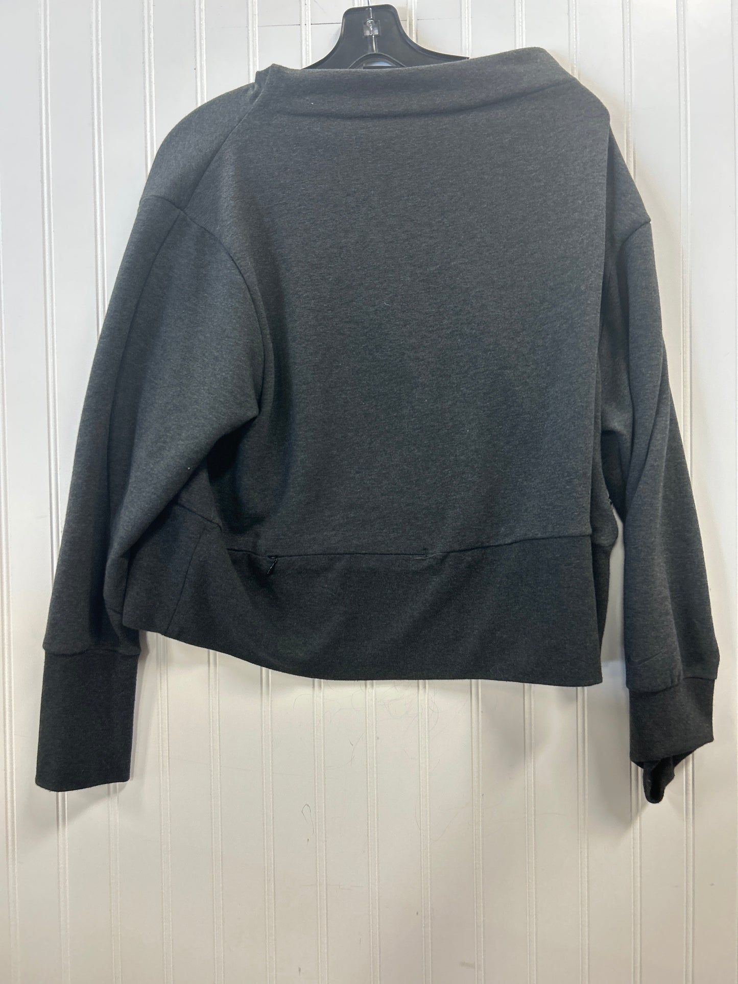 Athletic Top Ls Crewneck By Nike Apparel In Grey, Size:M
