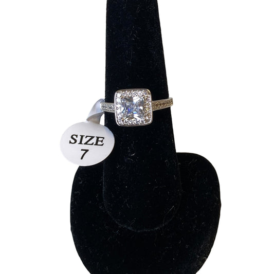 Ring Statement In Silver, Size:7