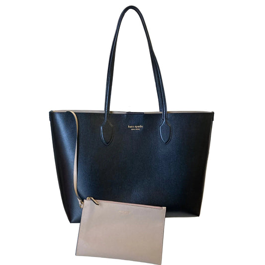 Tote Designer By Kate Spade In Black, Size:Large