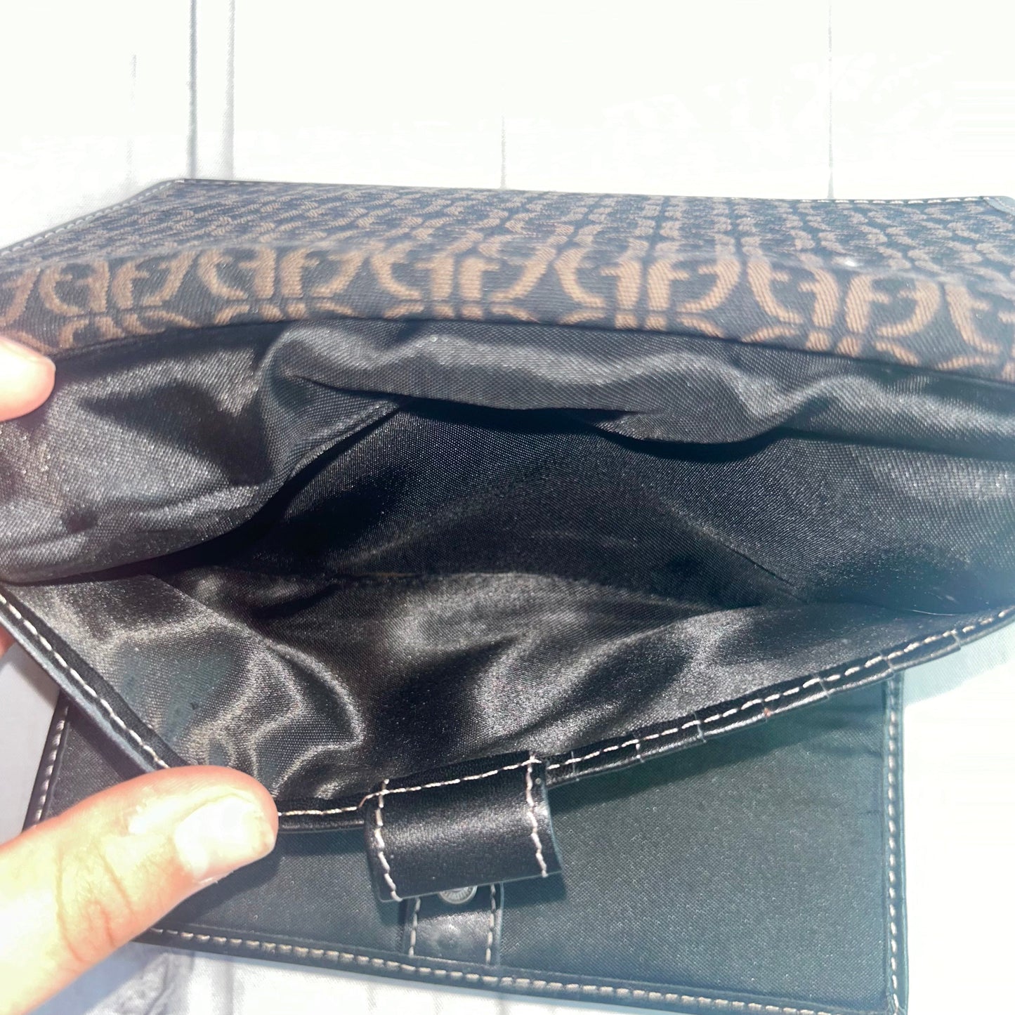 Wallet Leather By Fossil, Size: Medium