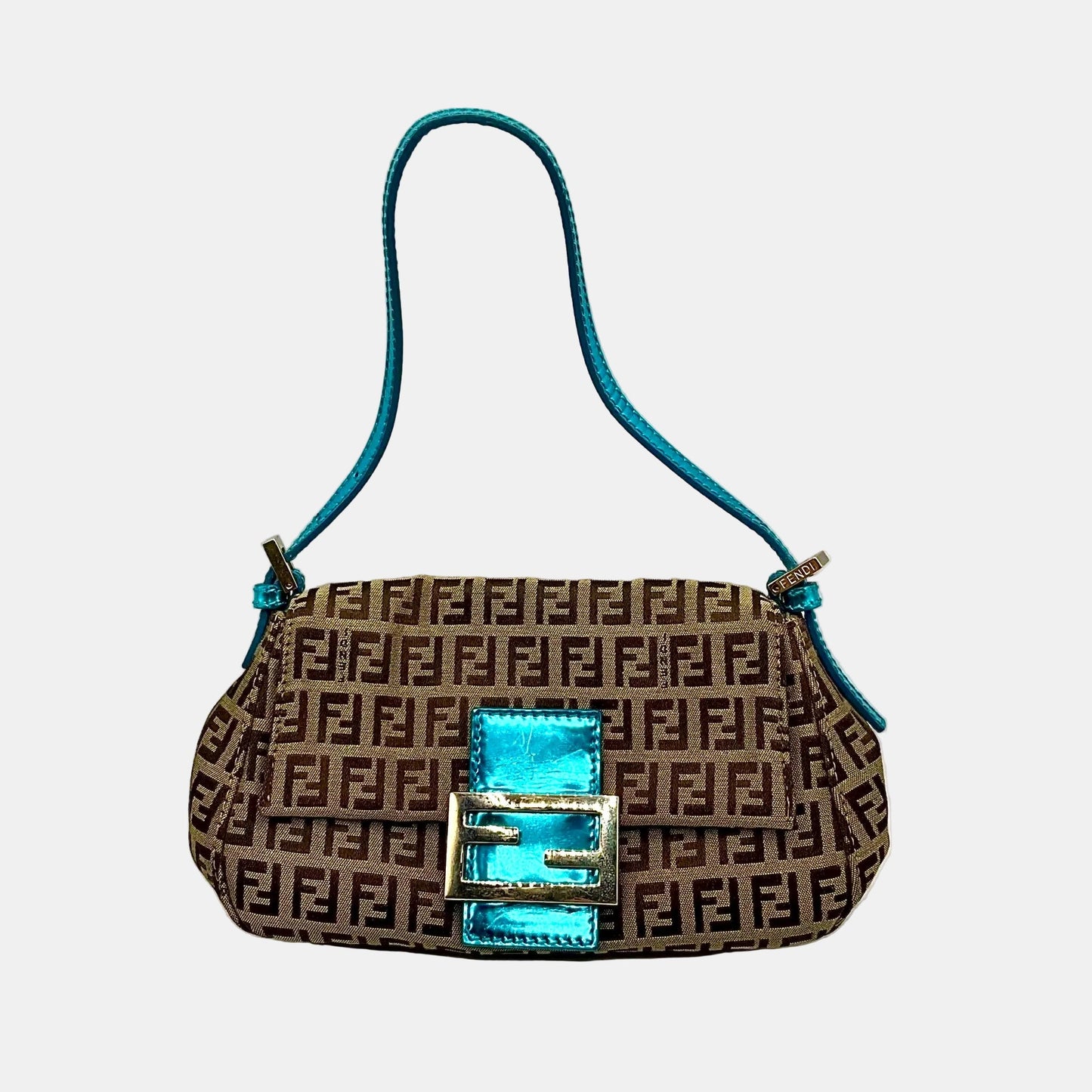 Fendi Zucchino Mama Baguette Shoulder Bag, Size: Small