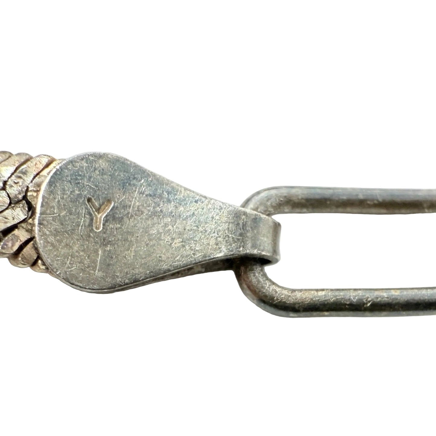 Italian Sterling Silver Twisted Herringbone Chain Bracelet