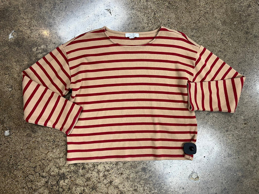 Top Ls By Ann Taylor In Red & Tan, Size:S