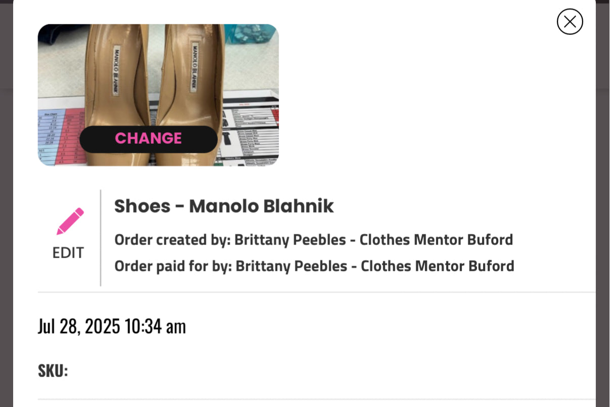 Shoes Luxury Designer By Manolo Blahnik In Tan, Size: 7