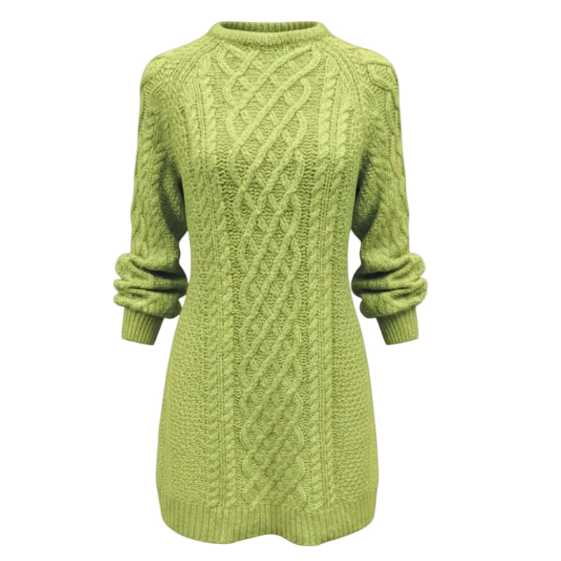 On a Boat Tunic Sweater Dress By Free People In Chartreuse, Size: XS